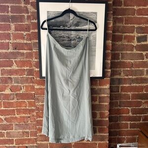 Eileen Fisher Light Gray Maxi Skirt
